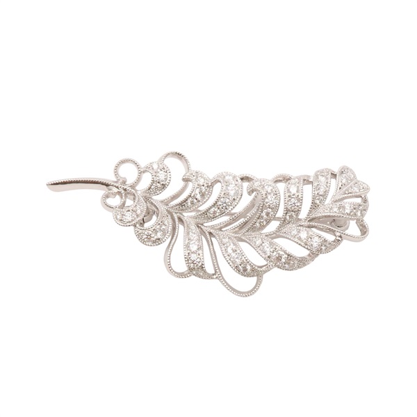 MIKIMOTO 御木本 胸針 鑽石 18K白金 GB00246U