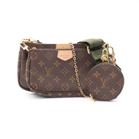LOUIS VUITTON LV 路易威登 Multi Pochette Accessoires 肩背包 棕色 原花帆布 M44813