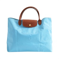 Longchamp 瓏驤 Le Pliage 手提包 藍色 帆布