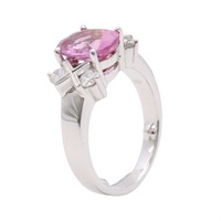 JEWELRY 無品牌珠寶 戒指 粉剛玉 14K白金 Sapphire 5.5g