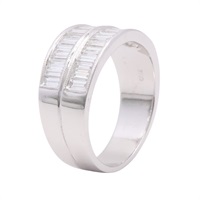 JEWELRY 無品牌珠寶 戒指 #53 方鑽 18K白金