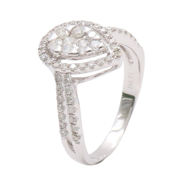 JEWELRY 無品牌珠寶 戒指 鑽石 18K白金 Diamond  3.5g