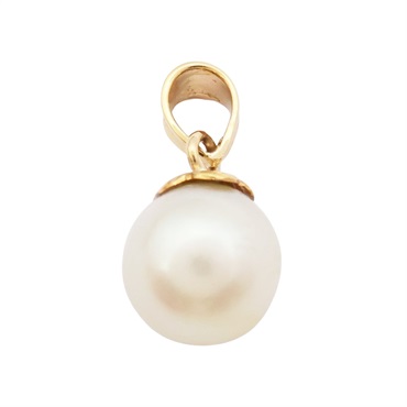 JEWELRY 無品牌珠寶 白珍珠 墜飾 18K黃金 Pearl  1.35g
