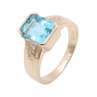 JEWELRY 無品牌珠寶 彩色寶石 14K黃金  戒指 Color Stone 3.9g