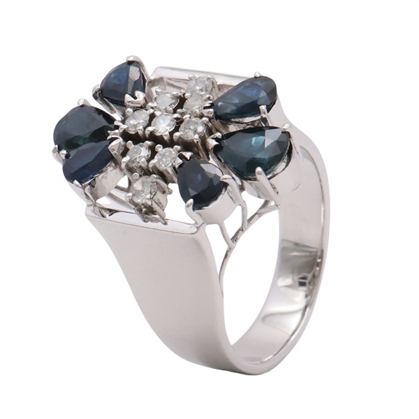 JEWELRY 無品牌珠寶 戒指 藍寶石 18K白金 Sapphire 5.8g