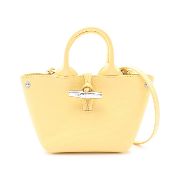Longchamp 瓏驤 Le Roseau XS 兩用包 黃色 牛皮 10278 HFP M12