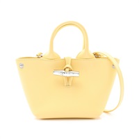 Longchamp 瓏驤 Le Roseau XS 兩用包 黃色 牛皮 10278 HFP M12