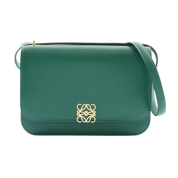 LOEWE 羅威 Goya肩背包 綠色 牛皮 A896N01X03