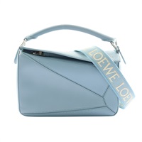 LOEWE 羅威 Puzzle Edge Small 肩背包 藍色 牛皮 A510P60X30