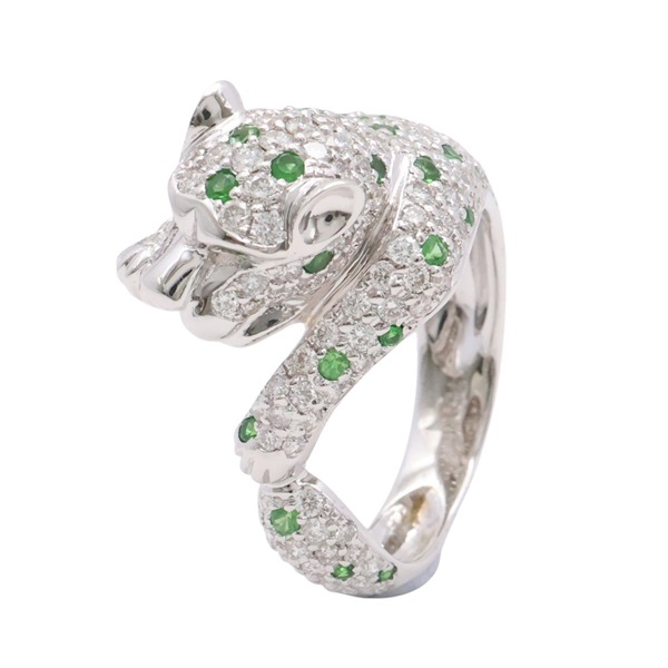 JEWELRY 無品牌珠寶 滿鑽豹 戒指 18K白金 Diamond  8.9g