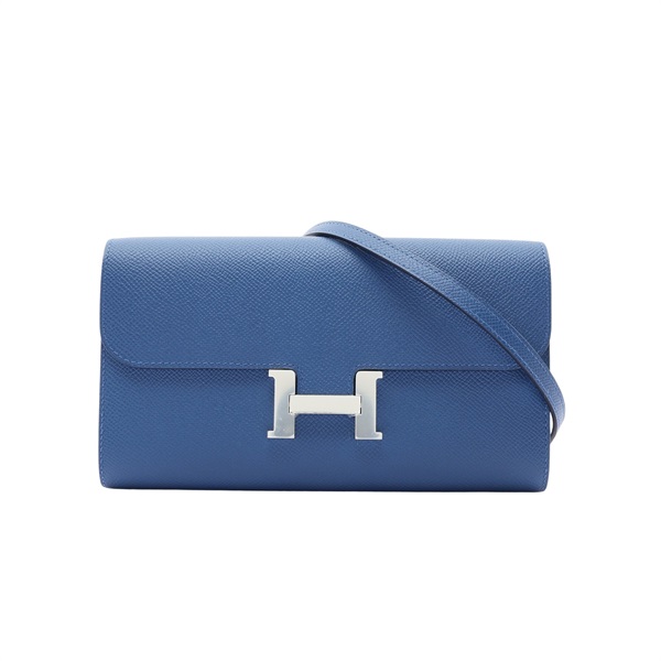 HERMES 愛馬仕 Constance To Go 肩背包 瑪瑙藍 Epsom牛皮 K刻 銀扣 H080125CK