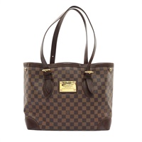 LOUIS VUITTON LV 路易威登 Hampstead MM 肩背包 棕色 棋盤格帆布 霉斑 N51204