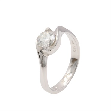 JEWELRY 無品牌珠寶 戒指 14白金 鑽石 Diamond 3.0g
