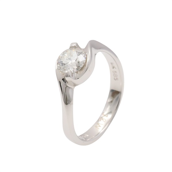 JEWELRY 無品牌珠寶 戒指 14白金 鑽石 Diamond 3.0g