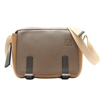 LOEWE 羅威 Military 郵差包 肩背包 棕色 牛皮 B553A72