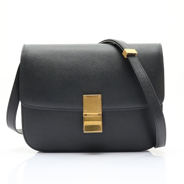 CELINE 賽琳 Classic Box 肩背包 黑色 牛皮 164173XLA