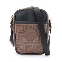 FENDI 芬迪 肩背包 棕色 PVC塗層帆布 7VA456 A5K4