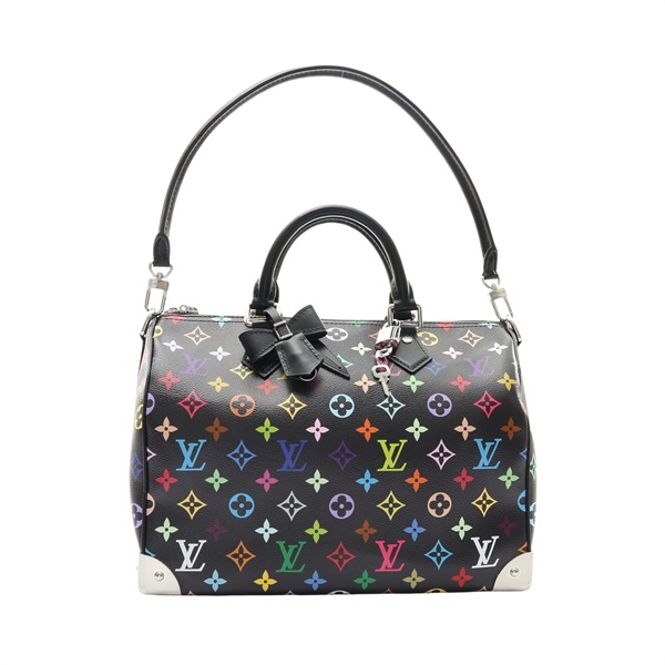 LOUIS VUITTON 路易威登 LVxTM Speedy Soft 30 肩背包 黑色 原花帆布 M13257