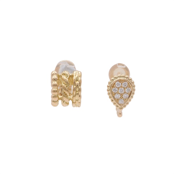 Boucheron 寶詩龍 Serpent Boheme 耳環 18K黃金 鑽石 JCO01550