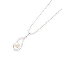 MIKIMOTO 御木本 項錬 925純銀 珍珠