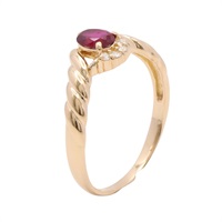 JEWELRY 無品牌珠寶 戒指 紅寶石 18K黃金 Ruby  2.7g