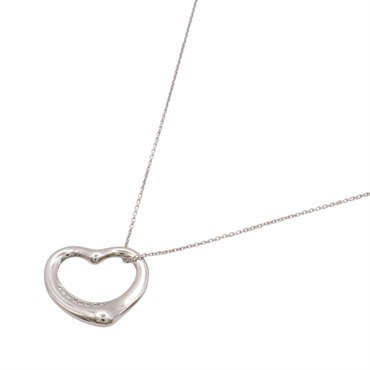 Tiffany & Co 蒂芬妮 Open Heart 項鍊 PT950鉑金 7PD鑽石