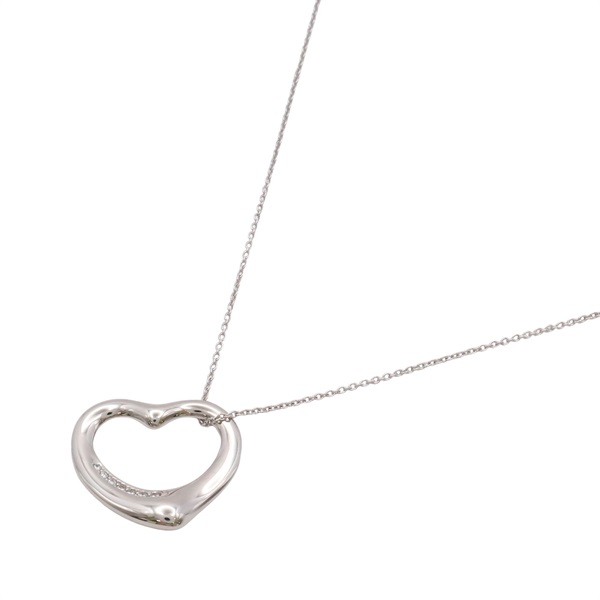 Tiffany & Co 蒂芬妮 Open Heart 項鍊 PT950鉑金 7PD鑽石