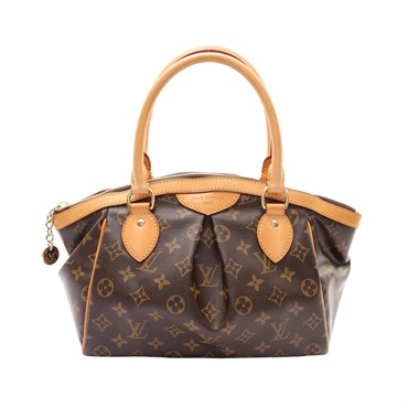 LOUIS VUITTON LV 路易威登 Tivoli PM 手提包 棕色 原花帆布 M40143