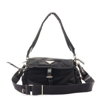 PRADA 普拉達 Explore Medium 兩用包 黑色 尼龍 1BD394