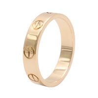 Cartier 卡地亞 Love Small 戒指 #48 18K黃金 B4085000