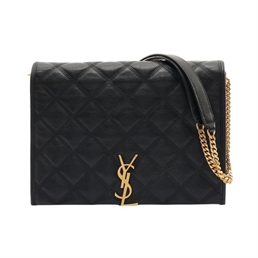 SAINT LAURENT YSL 聖羅蘭 經典 Becky 鍊帶 肩背包 黑色 牛皮 579607