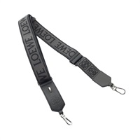 LOEWE 羅威 Anagram 背帶 黑色 牛皮 帆布 C073R53X01