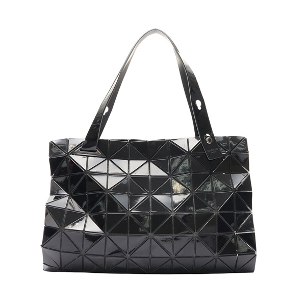 BAO BAO ISSEY MIYAKE 三宅一生 Carton 肩背包 黑色 PVC塗層帆布 BB83-AG421