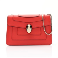 BVLGARI 寶格麗 Mini Serpenti Forever 肩背包 紅色 牛皮