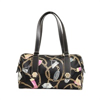GUCCI 古馳 Charmy 波士頓包 肩背包 黑色 緞面 152457