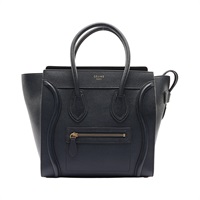 CELINE 賽琳 Micro Luggage 手提包 藍色 牛皮 167793DRU.38NO