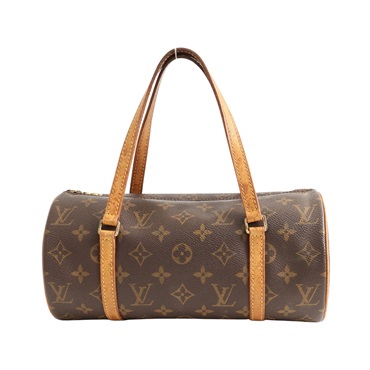 LOUIS VUITTON LV 路易威登 Papillon 26 手提包 棕色 原花帆布 M51386