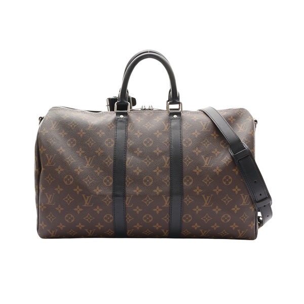 LOUIS VUITTON LV 路易威登 Keepall Bandouliere 45 兩用包 棕色 原花帆布 NO Key&Lock M56711