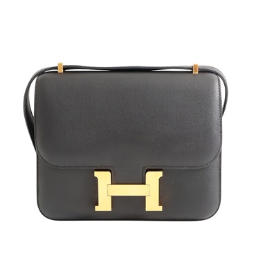 Hermes 愛馬仕 Constance18 黑色 Swift牛皮 金釦 A刻