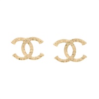 CHANEL 香奈兒  大雙C 針式耳環 金色鍍金 ABB169