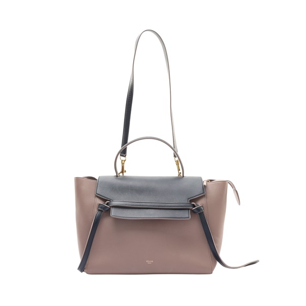 CELINE 賽琳 Mini Belt 兩用包 棕色 牛皮 176103A31.08SL