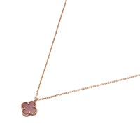 Van Cleef & Arpels 梵克雅寶 Sweet Alhambra 項鏈 紅玉髓 18K玫瑰金 VCARN59M00