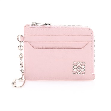 LOEWE 羅威 Anagram 卡包 名片夾 粉色 牛皮 C821SQLX03