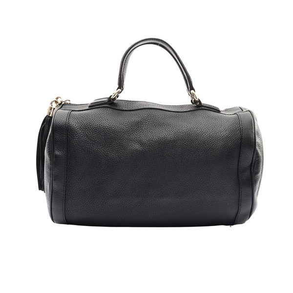 GUCCI 古馳 Soho Medium 波士頓包 手提包 黑色 牛皮 282302