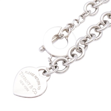 Tiffany ＆ Co 蒂芬妮 心形針扣 項鏈 925純銀 60128534