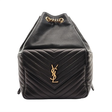 SAINT LAURENT YSL 聖羅蘭 Joe 後背包 黑色 羊皮 672609