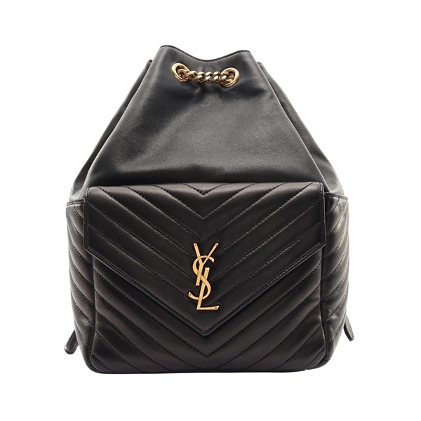 SAINT LAURENT YSL 聖羅蘭 Joe 後背包 黑色 羊皮 672609