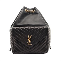 SAINT LAURENT YSL 聖羅蘭 Joe 後背包 黑色 羊皮 672609