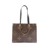 LOUIS VUITTON LV 路易威登 OnTheGo MM 兩用包 棕色 原花帆布 M45321