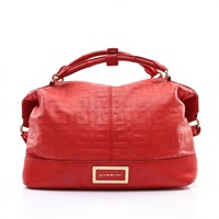 GIVENCHY 紀梵希 Vintage Monogram 手提包 紅色 牛皮